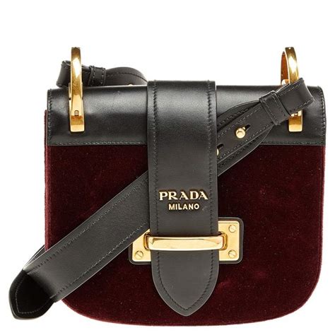 prada crossbody burgundy